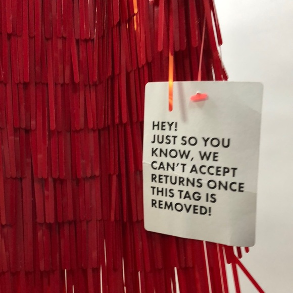 NWT ASOS DESIGN shard detail midi dress with sheer waist detail in red size US 4 - Picture 4 of 9